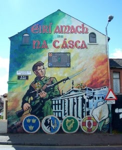 Black taxi tour - belfast - Irlande - Nord - visite - Guide - capitale - peinture quartier