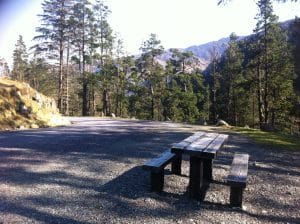 Gougane Barra - picnic - table